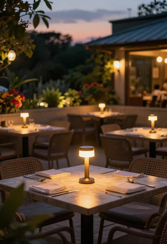 14 Outdoor Light Fixtures That Stay Bright Without Constant Bulb Changes - 12. Solar Table Lamps for Outdoor Living 1