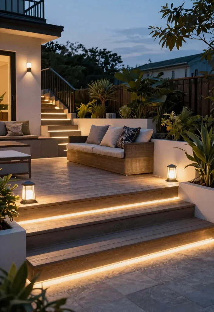 14 Outdoor Light Fixtures That Stay Bright Without Constant Bulb Changes - 7. Functional Solar Deck Lights 1