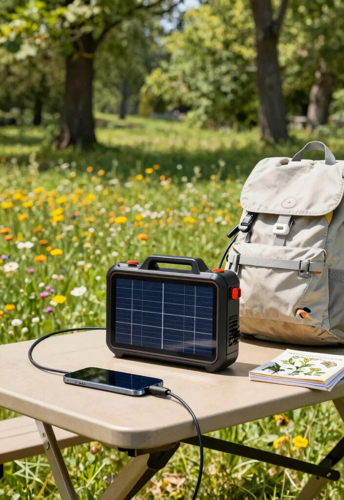 14 Outdoor Survival Kit Ideas for Camping Without Power - 12. Portable Solar Charger 1