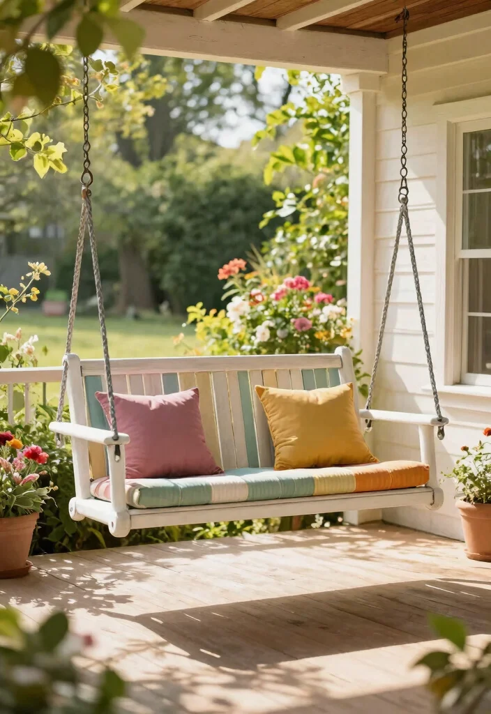 14 Porch Swing Ideas That Support Two Adults and Last Through Weather - 11. Double Glider Swing 1