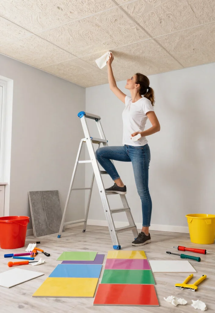 14 Styrofoam Ceiling Tiles That Look Like Real Tin: Eco-Friendly Options for Sustainable Home Decor - 10. Quick and Easy Installation 1