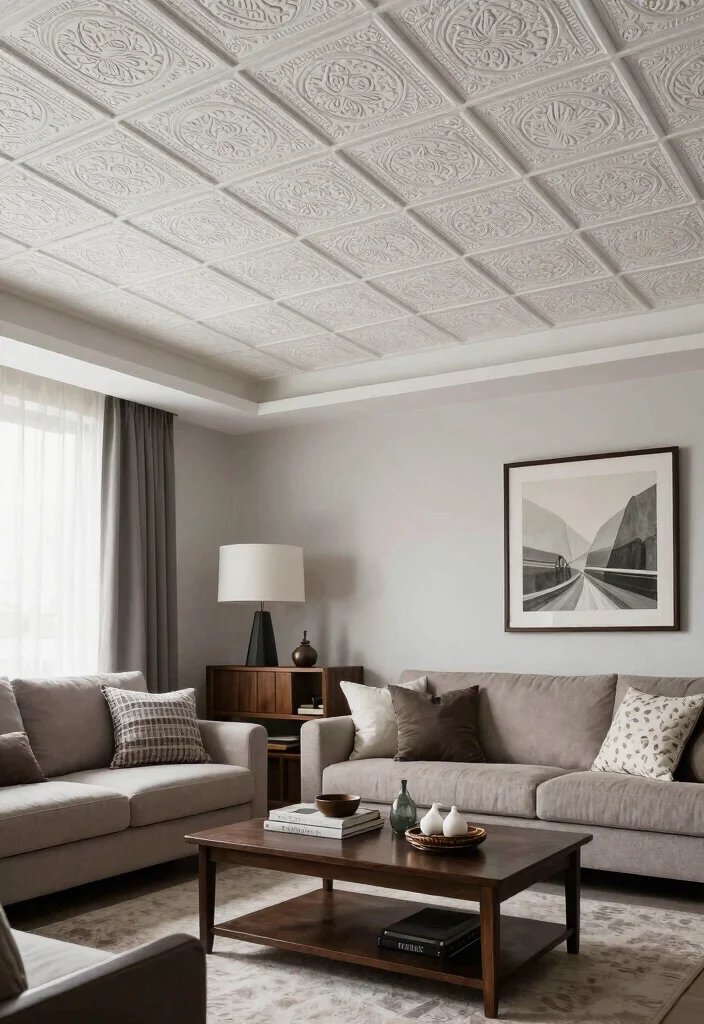 14 Styrofoam Ceiling Tiles That Look Like Real Tin: Eco-Friendly Options for Sustainable Home Decor - 11. Affordable Ceiling Solutions 1
