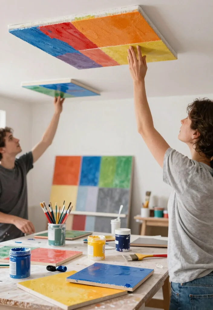 14 Styrofoam Ceiling Tiles That Look Like Real Tin: Eco-Friendly Options for Sustainable Home Decor - 12. Customizable Color Options 1