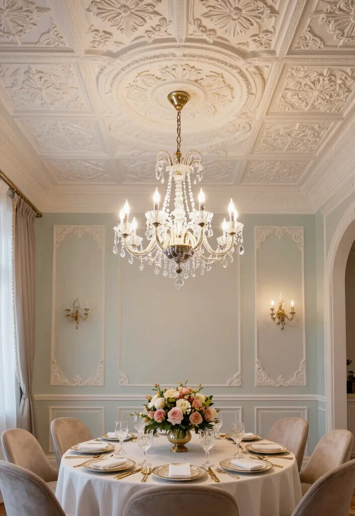 14 Styrofoam Ceiling Tiles That Look Like Real Tin: Eco-Friendly Options for Sustainable Home Decor - 4. Elegant Baroque Styles 1