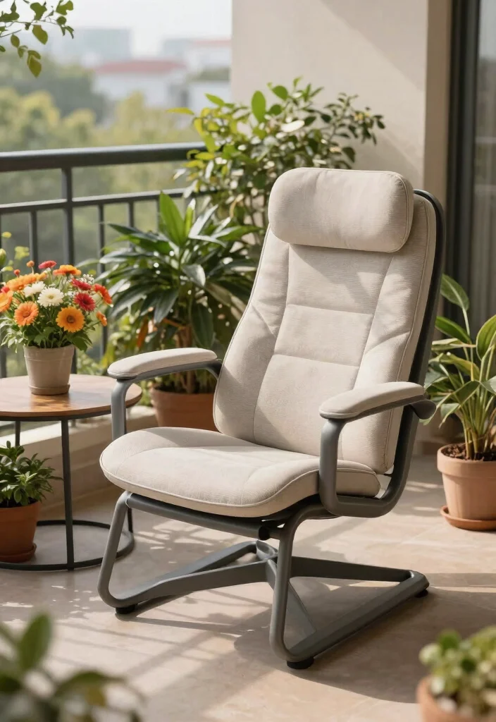 15 Balcony Chair Ideas for Small Spaces That Actually Fit Two People - 7. Convertible Chairs 1