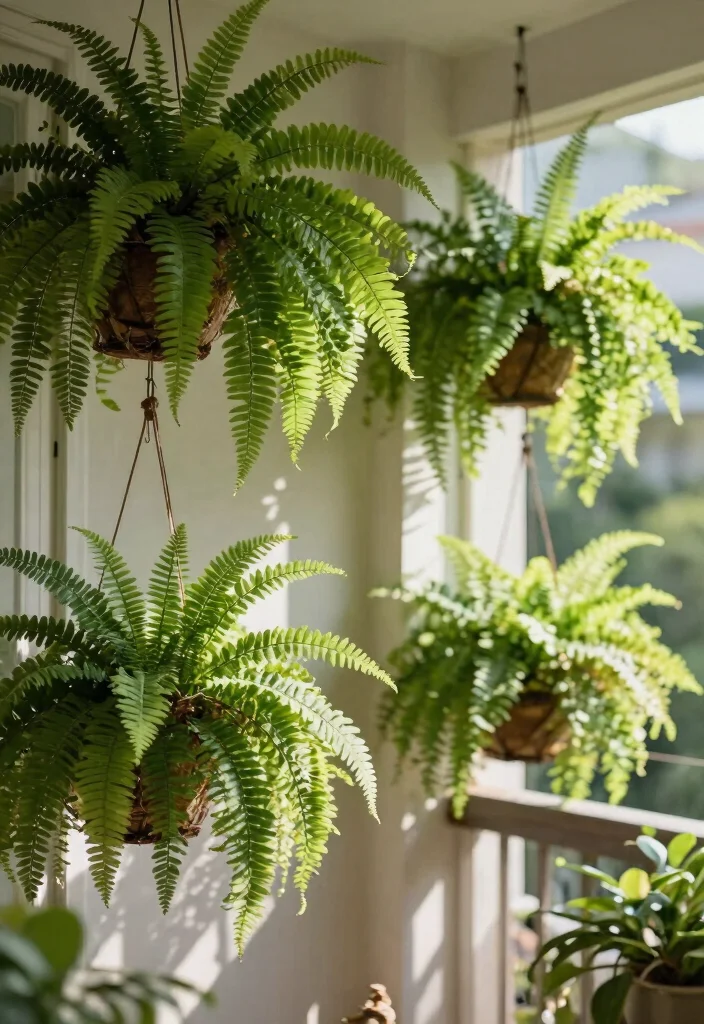 15 Balcony Hanging Plants That Survive Without Daily Watering - 6. Ferns (Various species) 1