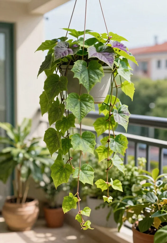 15 Balcony Hanging Plants That Survive Without Daily Watering - 8. Sweet Potato Vine (Ipomoea batatas) 1