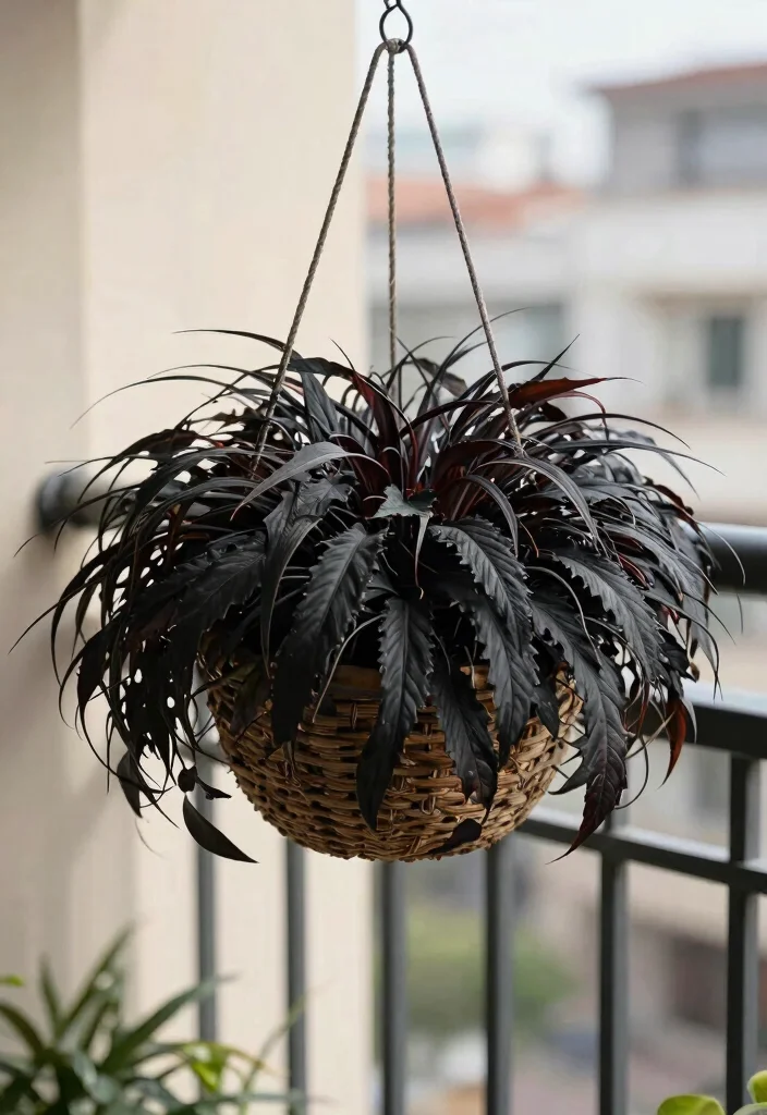 15 Balcony Hanging Plants That Survive Without Daily Watering - 9. Japanese Beetle Grass (Ophiopogon planiscapus) 1