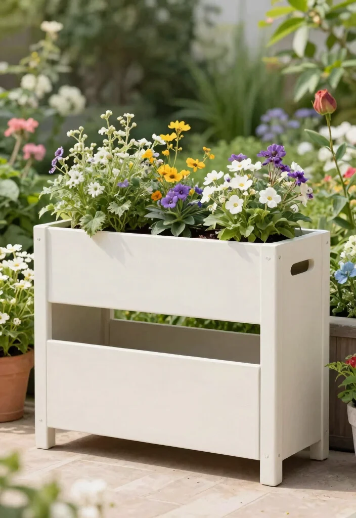 15 Bin Storage Ideas Outdoor That Keep Rain and Pests Out - 15. Multi-Functional Planter Boxes 1