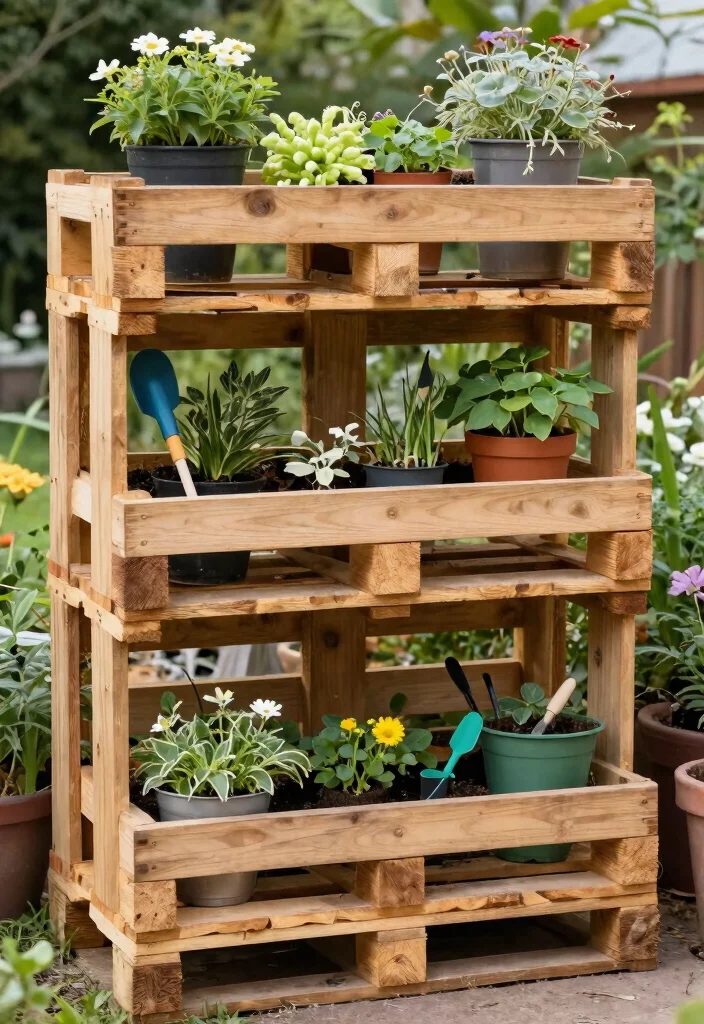 15 Bin Storage Ideas Outdoor That Keep Rain and Pests Out - 6. Repurposed Wooden Pallets 1