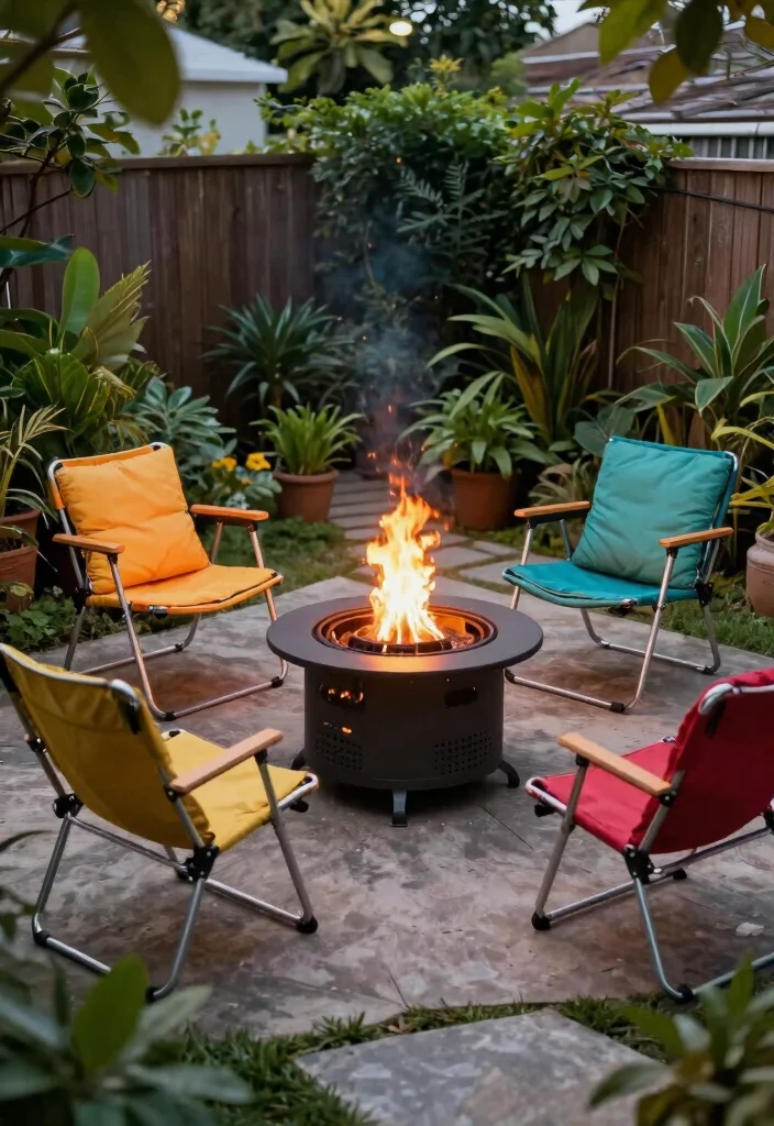 15 Fire Pit Ideas for Small Backyard Spaces That Don't Overwhelm the Yard - 4. Portable Fire Pit 1