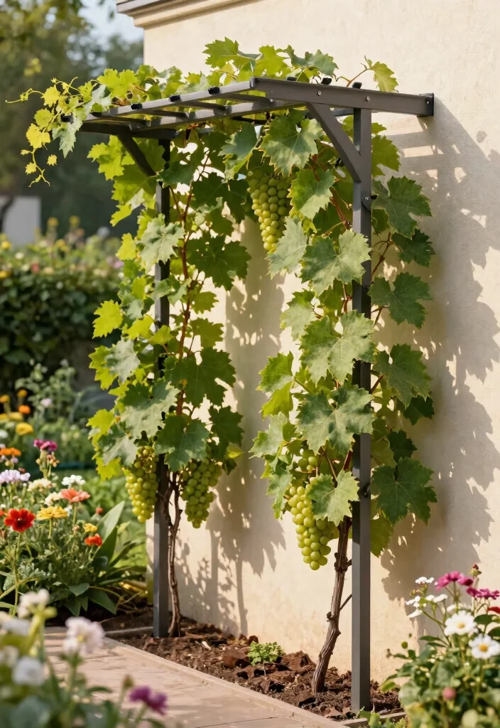 15 Flower Trellis Ideas That Actually Support Heavy Blooms - 15. Retractable Trellis Systems 1