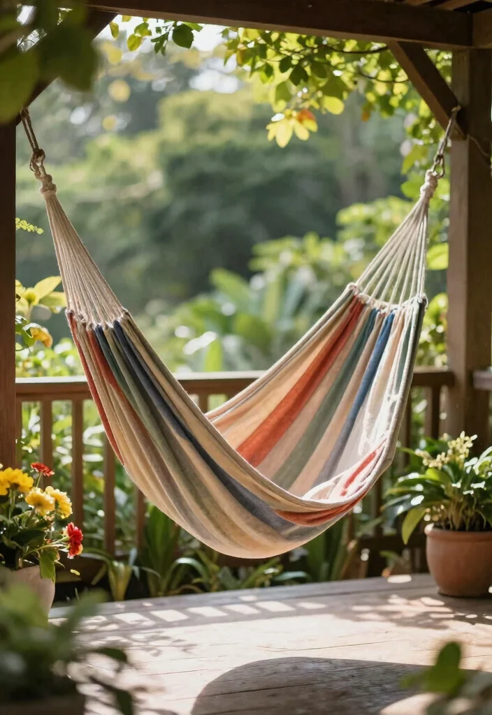 15 Front Porch Chairs That Endure Weather Without Fading - 10. Innovative Hammock Chair 1