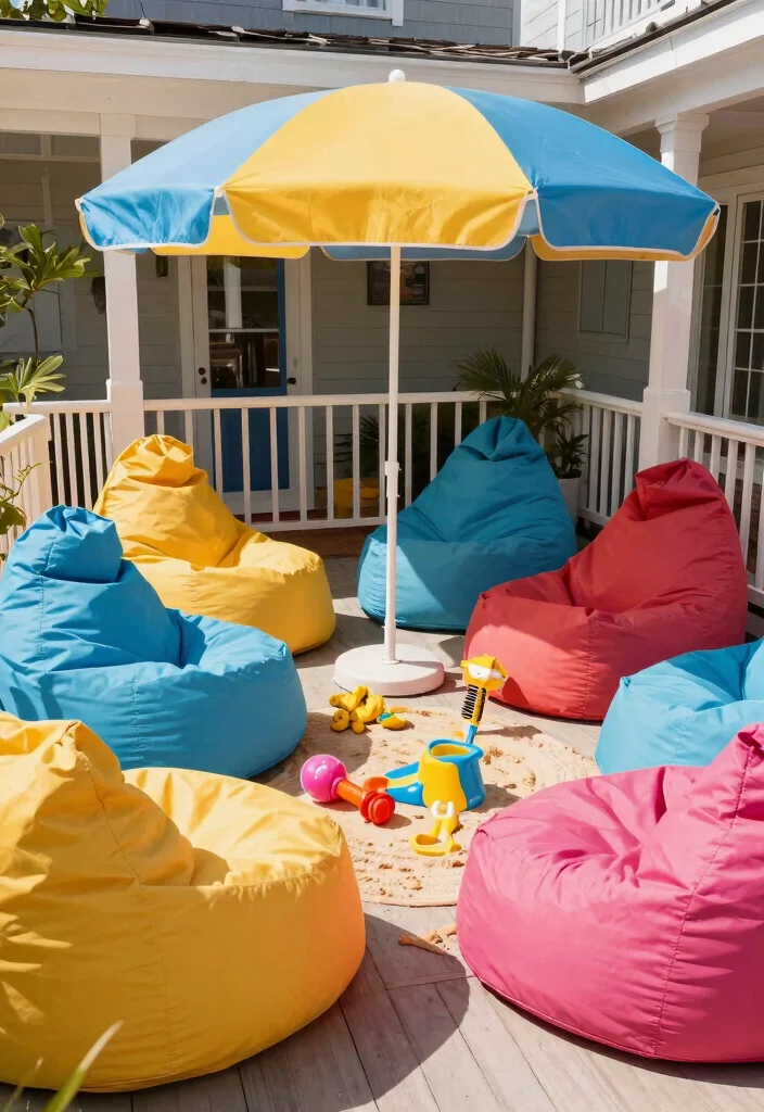 15 Front Porch Chairs That Endure Weather Without Fading - 7. Fun Bean Bag Chair 1