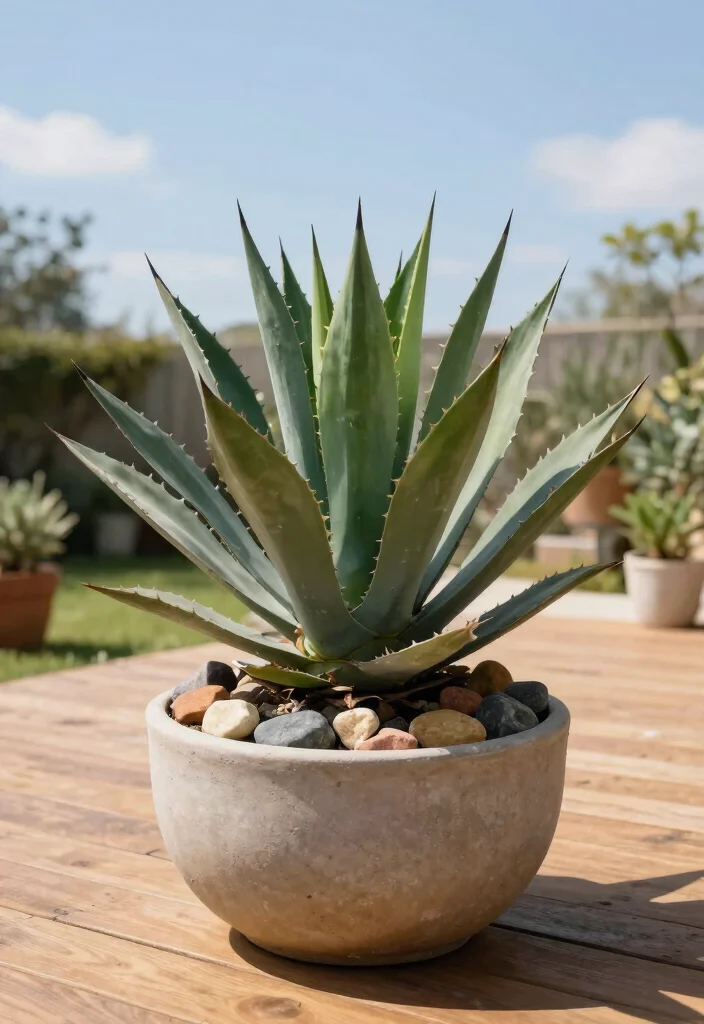 15 Large Outdoor Potted Plants That Don't Need Daily Watering - 1. Agave 1