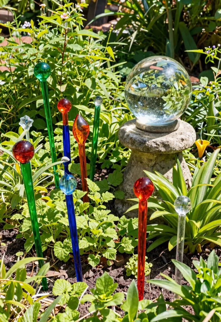 15 Modern Outdoor Decor Ideas That Don't Fade or Rust - 12. Recycled Glass Decor 1