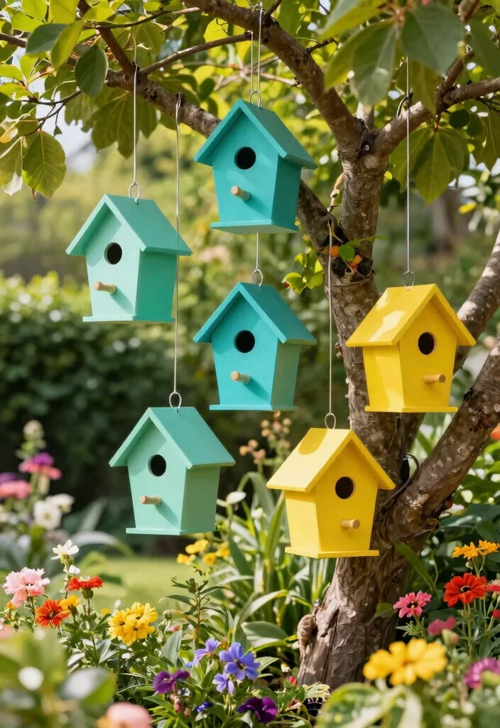 15 Modern Outdoor Decor Ideas That Don't Fade or Rust - 14. Modern Birdhouses 1