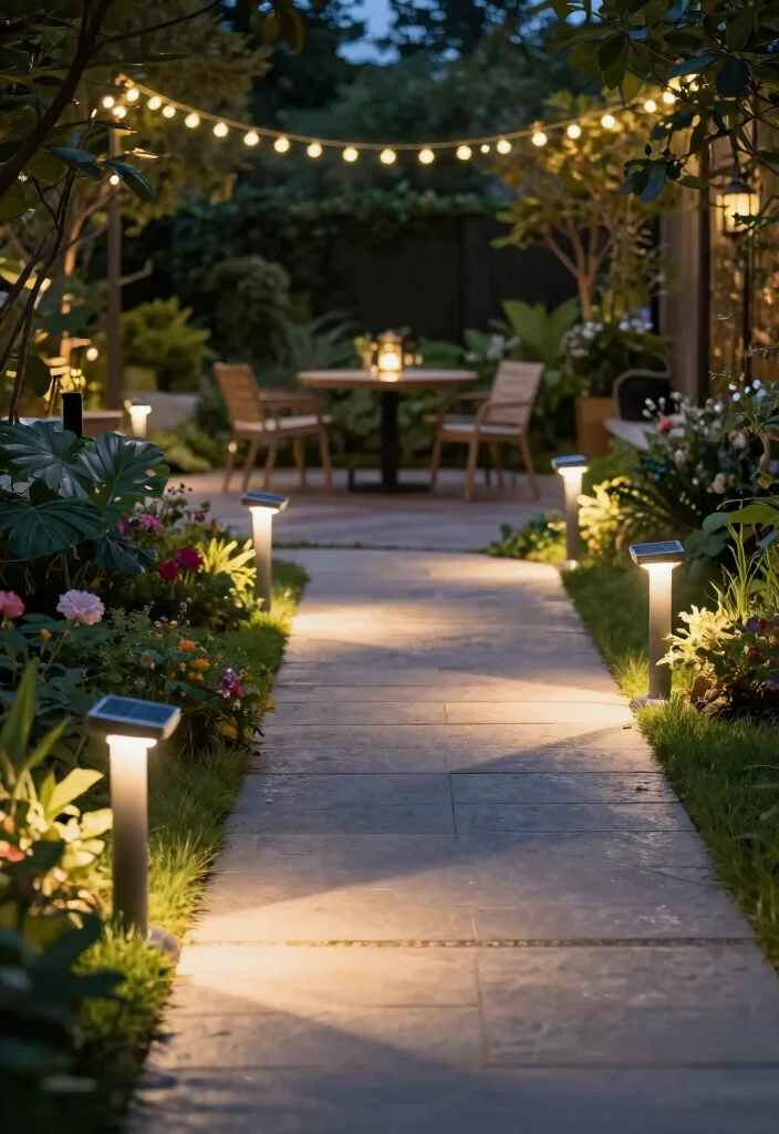 15 Modern Outdoor Decor Ideas That Don't Fade or Rust - 5. Stylish Solar Lighting 1