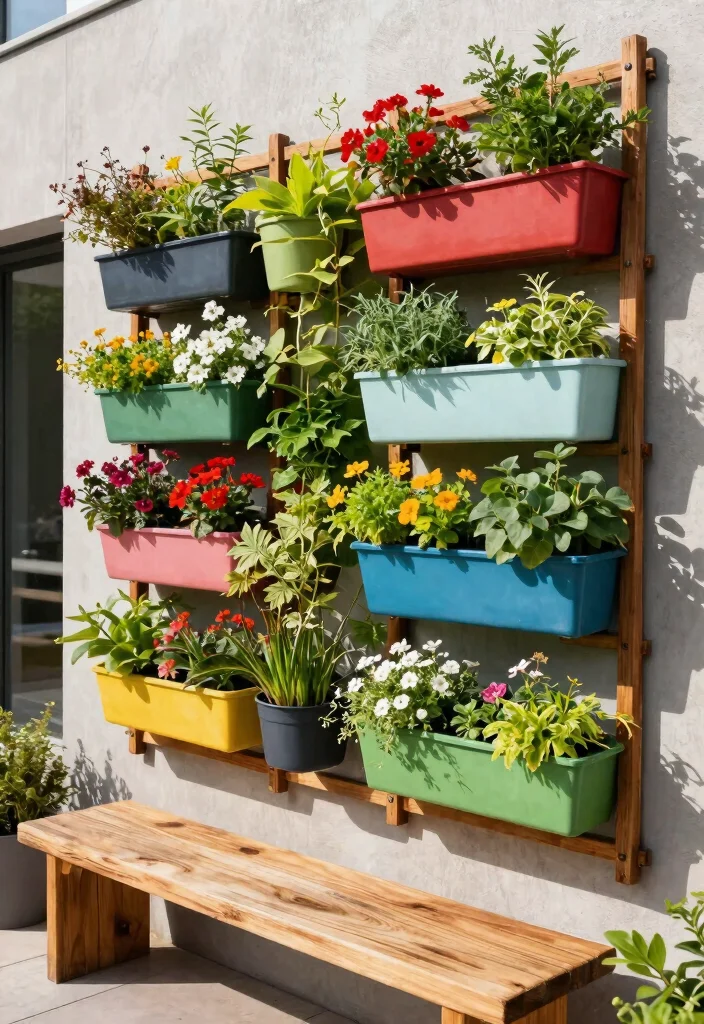 15 Modern Outdoor Decor Ideas That Don't Fade or Rust - 7. Innovative Vertical Gardens 1