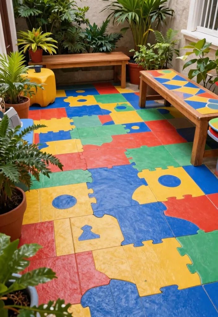 15 Porch Tiles for Entrance That Handle Heavy Foot Traffic - 10. Interlocking Tiles: Simple and Functional 1
