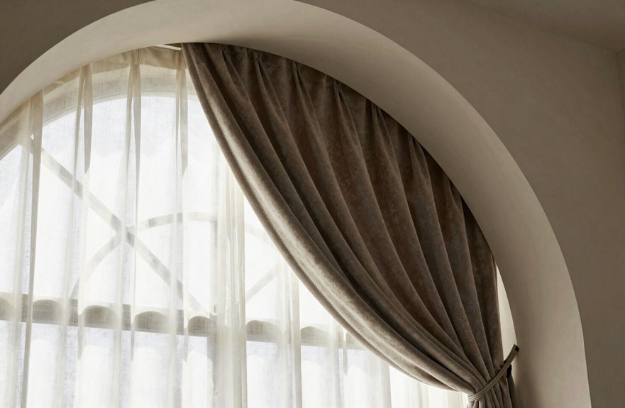 above or below arch window drama