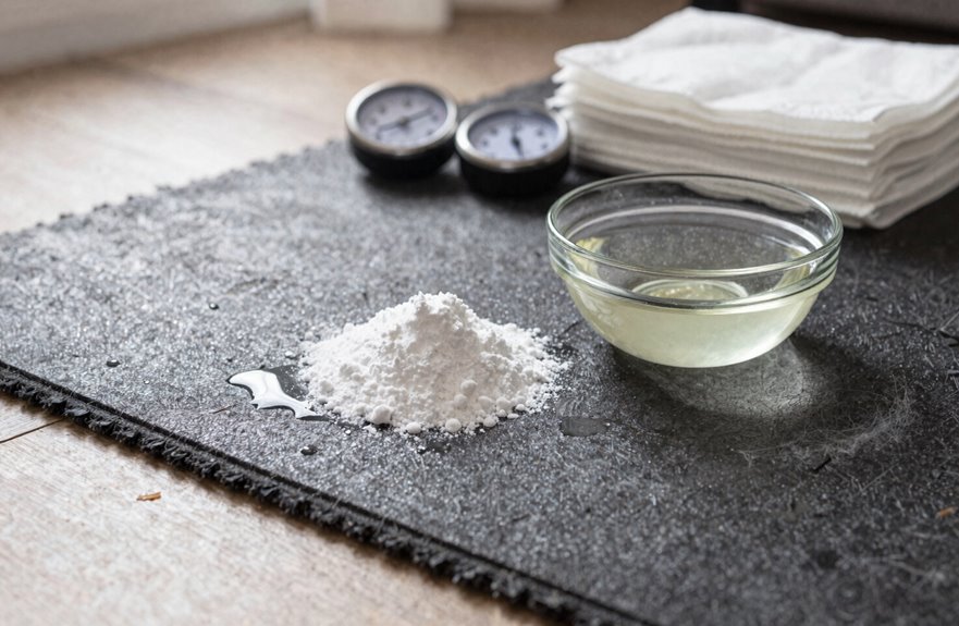 baking soda and vinegar deodorize carpets
