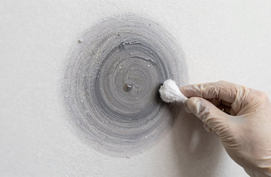 blot oil absorb air dry