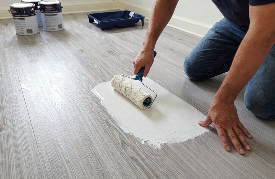 How You Can Paint Laminate Floors in 10 Steps for a Fresh Look 6 bonding primer for slick laminate