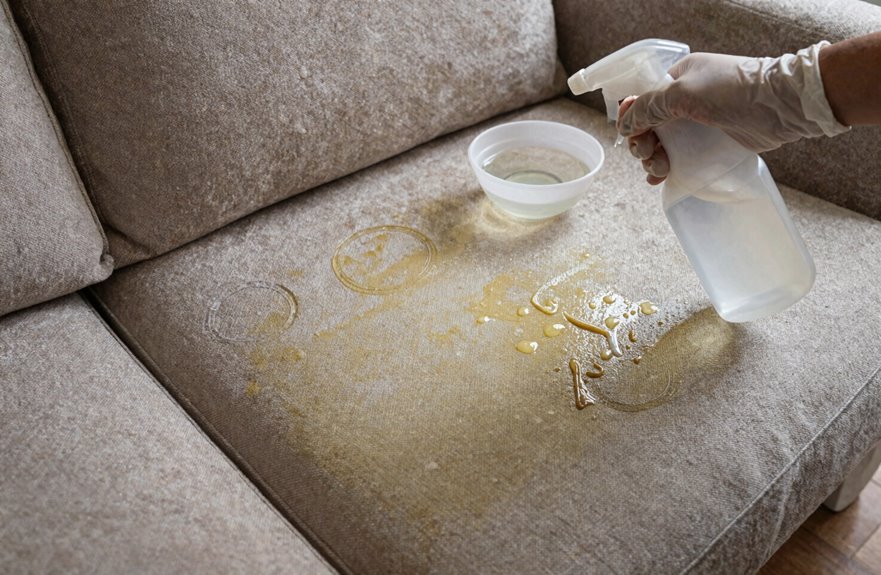 How to Clean Cat Urine From a Sofa 5 cat urine on non removable cushions cleanup