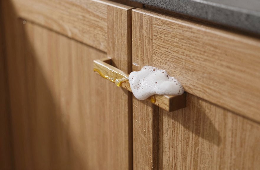 5 Ways to Clean Grease Off Cabinets 2 dawn platinum dissolves kitchen grease