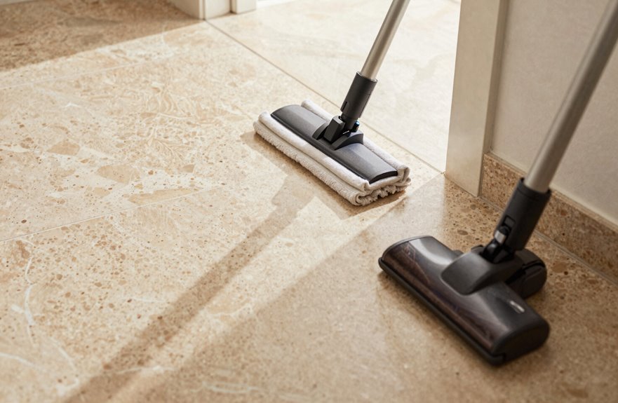 dry removal protects travertine pores
