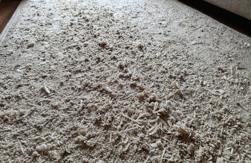 foot traffic accelerates carpet wear