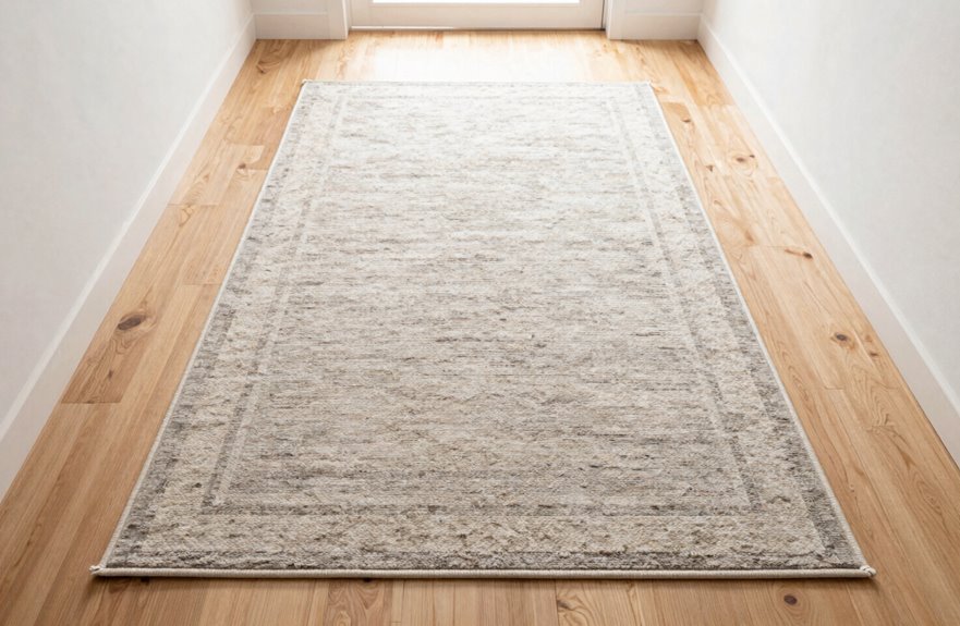 What Size Is a Runner Rug? 6 framed runner with margins
