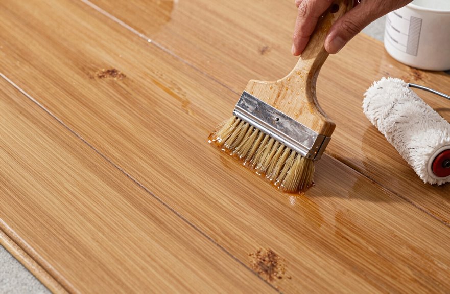 How to Make Bamboo Flooring Waterproof in 5 Steps 5 humidity resistant bamboo top coat barrier
