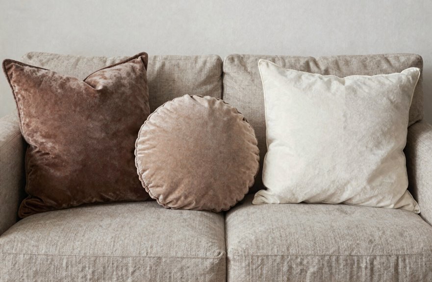 mix lumbar round square pillows