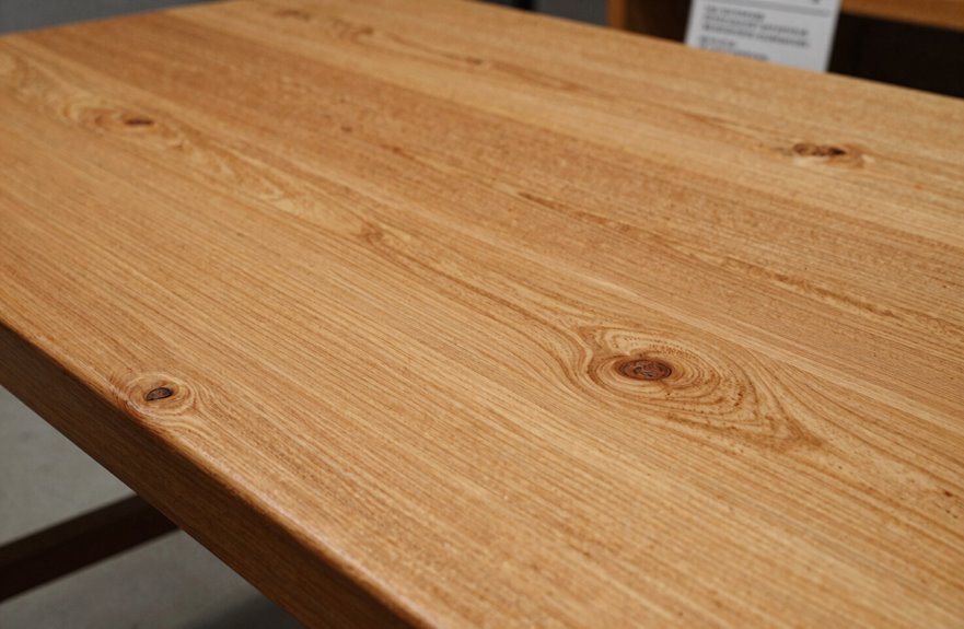 solid rubberwood vs veneer durability distinction
