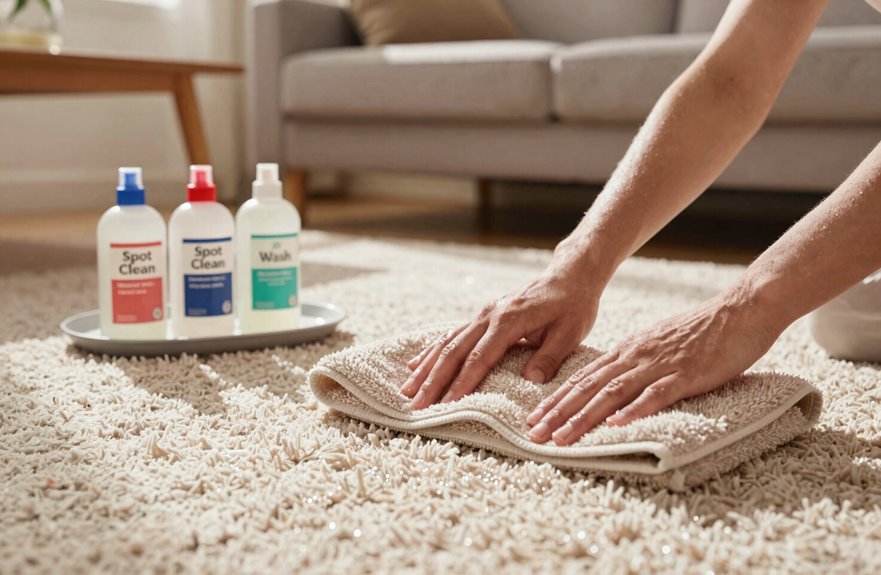 7 Steps to Clean a Fluffy Rug 4 spot clean vs whole rug wash