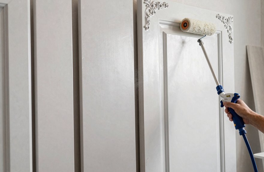 spraying delivers mirror smooth finishes