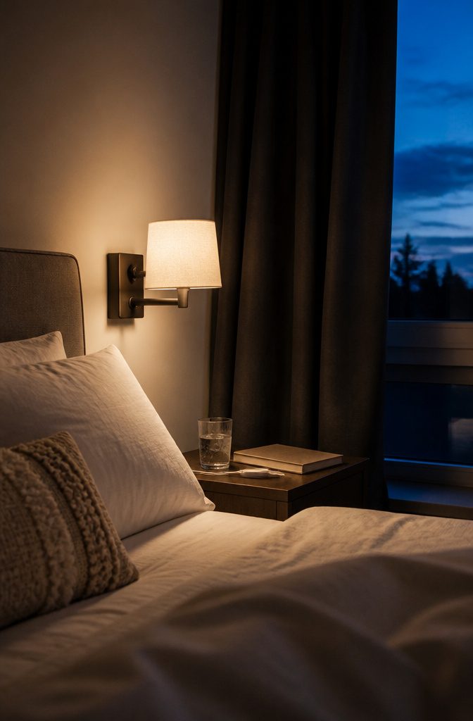 12 Ways to Decorate a Guest Bedroom That Feels Welcoming 5 Bed beside a wall mounted sconce and compact nightstand