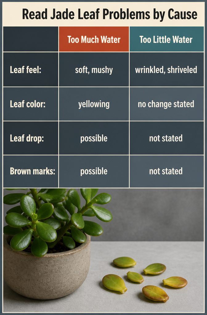 How to Care for a Jade Plant: 8 Steps for Healthy Growth 9 Jade plant with leaves showing changes in color and texture