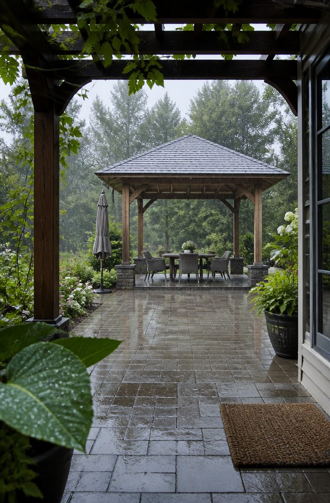 How to Design a Patio: 8 Steps from Planning to Installation 14 Patio setting photographed for an article about budget shade options