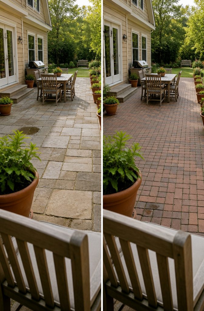 How to Design a Patio: 8 Steps from Planning to Installation 12 Patio setting photographed for an article about attached and detached layouts